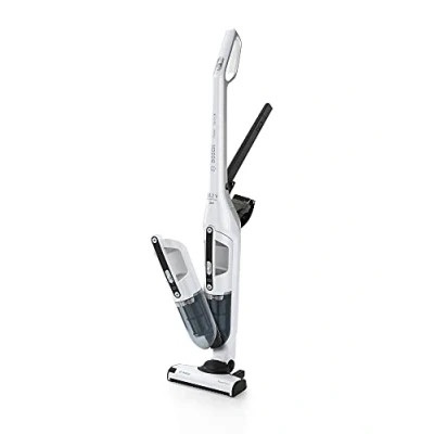 Bild av Bosch Skaftdammsugare Flexxo Series 4, vit 2i1 Handdammsugare och stickdammsugare Sladdlös dammsugare Konstant hög prestanda Laddningsbara batterier BCH32551