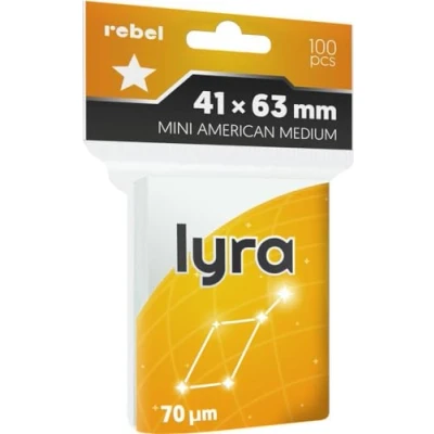 Bild av Asmodee, kortfickor (41 x 63 mm) Mini American Medium Lyra, 100 stycken