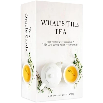 Bild av QCFQCF What&#039;s The Tea? Relationer Oracle kort, Life Deck, Card däck för nybörjare, tolkning av vår karriär och livsrelationer