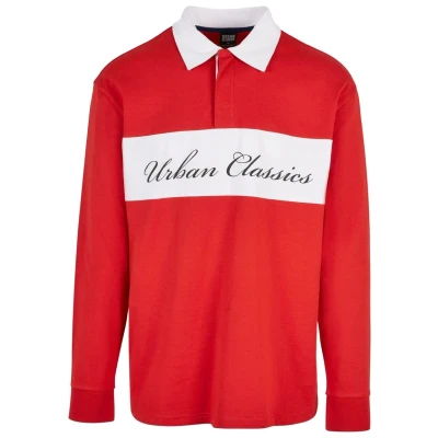 Bild av Urban Classics Rugby Longsleeve Piké, Storlek: Medium, Hugered