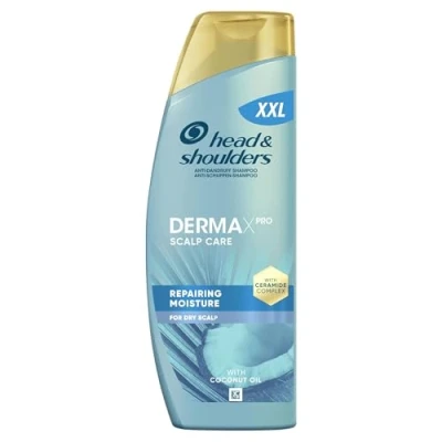 Bild av Head &amp; Shoulders DermaXPro närande fukt anti mjällschampo 500 ml med kokosolja och ceramidkomplex. 72H för torr hårbotten