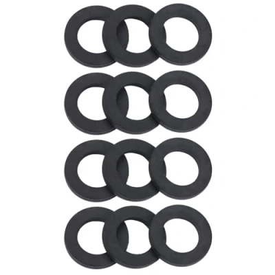Bild av Garosa 12st Bricka ring Duschkran Gummi O Vattenrör Gummibyte för tätning Packning Kran Vattenrörsbyte (3/4 &quot;)