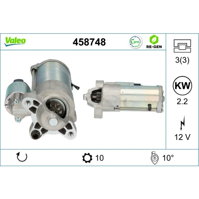 Bild av Startmotor Valeo 458748