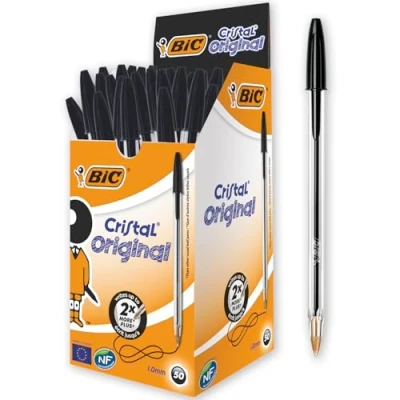 Bild av BiC Cristal Original 8373631 Kulspetspenna, Svart, 50 stycken