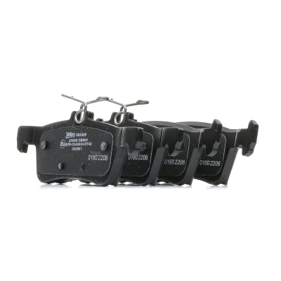 Bild av VALEO 302450 Jeu de plaquettes frein Essieu arrière contact signal d&#039;usure exclu avec tôle anti bruit PEUGEOT: 308 II 3/5 portes, SW 2