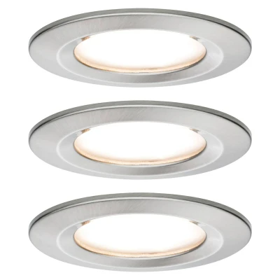 Bild av Paulmann Nova LED inbyggnadsspot 3 pack stel, järn
