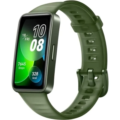 Bild av HUAWEI Band 8 Smartwatch, ultratunn design, sömnspårning, 2 veckors batteritid, hälso och träningsspårare, kompatibel med Android &amp; iOS, tysk version, smaragdgrön
