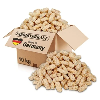 Bild av FLAMMBURO FABRIKSåld ekologisk tändningsull (10 kg) *NY* ca 800 stycken, grilltändare, eldstäd, ugnständare, träull, eldbollar, tändare, 10 kg