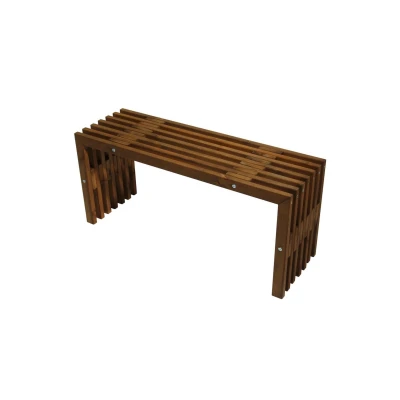 Bild av Hillerstorp, D bench Bänk 100 cm Furu Brun Oljad