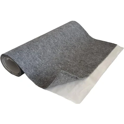 Bild av TAPHICEROS Självhäftande filttyg nålfilt superflex Beståndsmaterial av filt metervara Innerbeklädnad överdrag tyg för gör det själv billåda liner grå, 250 cm x 150