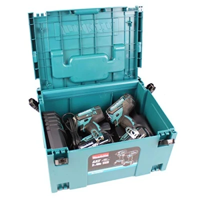 Bild av Makita Combo Kit sladdlös borrskruvdragare, set, DLX2127MJ DDF482 DTD152 + 2 x 4,0AH DC18RC i Makpac storlek 3
