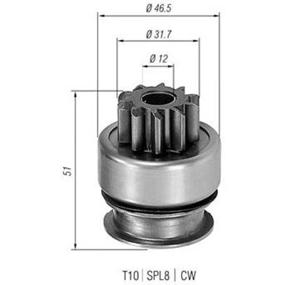 Bild av MAGNETI MARELLI 940113020177 Pignon, démarreur