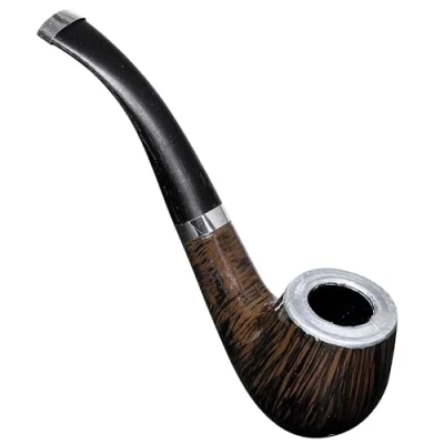 Bild av W WIDMANN MILANO Party Fashion 8626P maskeradvisselpipa, 14,5 cm, brun och svart, atvåda, tobakspipa, detektivkostym, karneval, temafest, St Patrick&#039;s Day