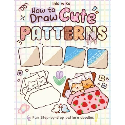 Bild av How to Draw Patterns : Fun Step by Pattern Doodles: Cute and Easy Guide, Adults Beginners Practice Coloring Workbook Creations for Relaxation.