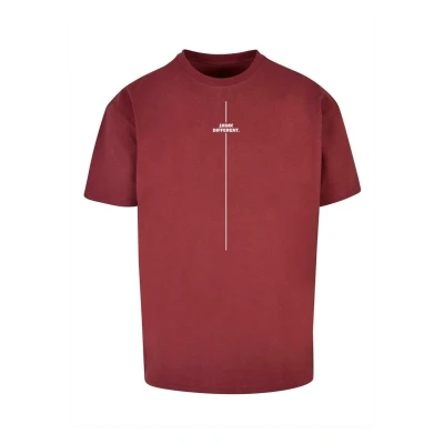 Bild av Merchcode Think Different Heavy Tshirt med print, Storlek: Medium, Cherry