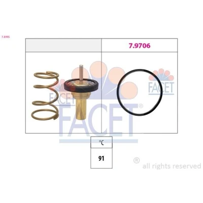 Bild av FACET 7.8995 Thermostat d&#039;eau 91 sans boîtier RENAULT: Clio V 3/5 portes, DACIA: LOGAN MCV 2, Sandero III