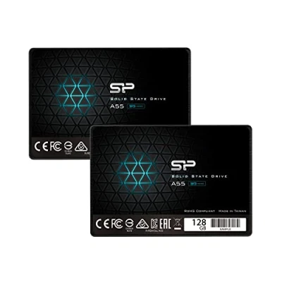 Bild av Silicon Power 2 pack 128 GB SSD 3D NAND A55 SLC cache Performance Boost SATA III 2,5 tum 7 mm (0,28 tum) intern solid state enhet