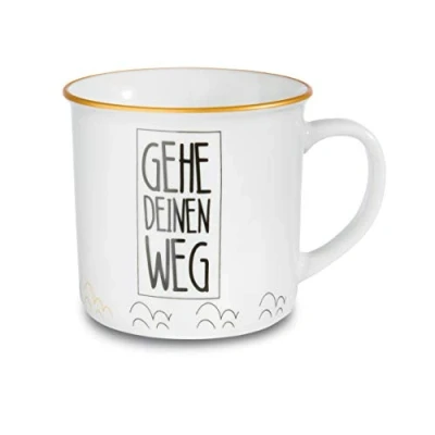 Bild av NICI 45013 kopp gå din väg, porslin, 400 ml