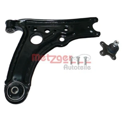 Bild av METZGER 58014902 Bras de suspension KIT + avec rotule suspension, support en caoutchouc Essieu avant droit barre oscillant transversal