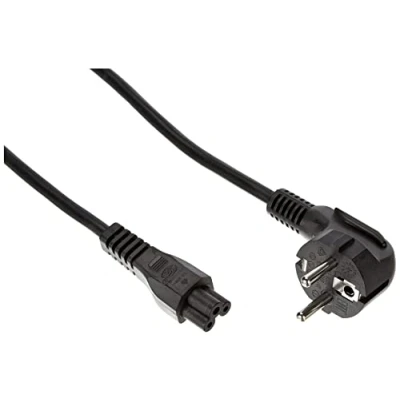 Bild av C2G 3M C5 bärbar dator strömkabel (IEC60320C5 till CEE 7/7) 9 fot Cloverleaf strömsladd