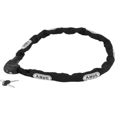 Bild av ABUS kedjelås Steel O Chain 9809K Cykellås med XPlus cylinder för manipuleringsskydd säkerhetsnivå 12 9 mm tjockt 140 cm långt Svart