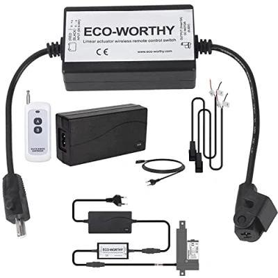 Bild av Dchouse Linjär aktuatorstyrenhet DC 830 V 5 A motorstyrnings kit med trådlös fjärrkontroll 12 AC/DC adapter, strömförsörjning för linjärt ställdon