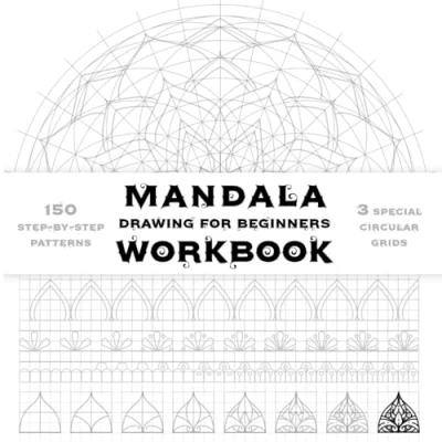 Bild av Mandala Drawing Workbook For Beginners: Step by Guide to Creating Beautiful Art