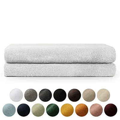 Bild av Blumtal 2 badhanddukar Badhandduk 70x140 Vitt badhandduksset i bomull Oeko TEX® certifierad