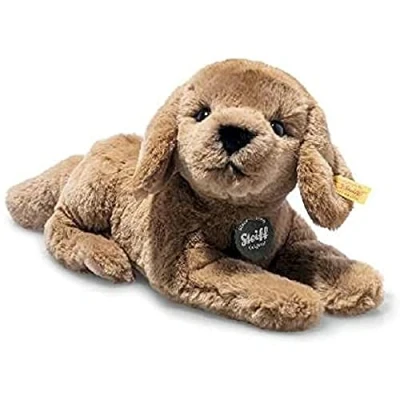 Bild av Steiff 076886 Lenny Labrador 23 cm gosedjur brun liggande