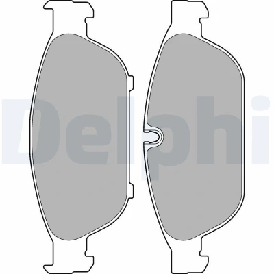 Bild av DELPHI LP2301 Jeu de plaquettes frein préparé pour indicateur d&#039;usure avec tôle anti bruit sans accessoires AUDI: A6 C7 Avant, A7 Sportback