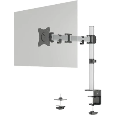 Bild av DURABLE SELECT Monteringssats (vridbar arm, spännbleck, stång, bultgenomslagen montering) för LCD display plast, aluminium, stål silver skärmstorlek: 13 27 disk monteringsbar