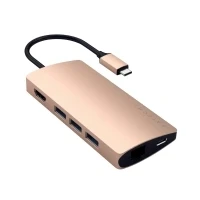 Bild av Satechi TYPE C MULTI PORT ADAPTER 4K WITH ETHERNET V2 Dockningsstation USB / Thunderbolt 3 HDMI 1GbE