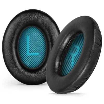 Bild av Aurivor Ersättande öronkuddar för Bose QuietComfort QC 25 35 35II 15 2 hörlurar, öronkoppar QC25 QC35 (II) QC15 QC2, SoundLink/SoundTrue Around Ear II AE2 AE2i AE2w Headsets