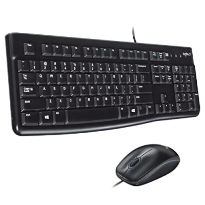 Bild av Logitech Desktop MK120 sats med tangentbord och Tastatur &amp; Mus set Schweizisk Svart