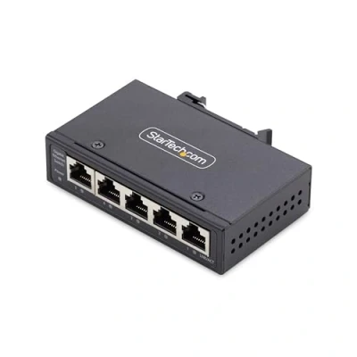 Bild av StarTech.com 5 Port unmanaged Industrial Ethernet switch IP30 TAA ports Compliant
