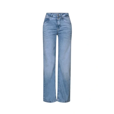 Bild av STREET ONE breda ben jeans, Ljusblå tvättad, 31W / 30L