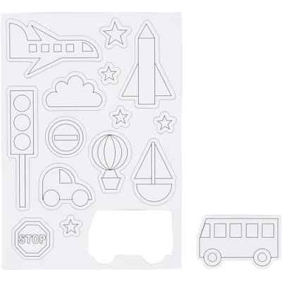 Bild av Creativ Company Color your own Magnets Transport