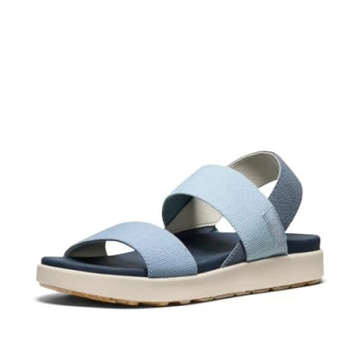 Bild av KEEN kvinnors Elle Backstrap kil sandaler, Faded Denim/Skyway, 5.5 UK, Bleknad denim skyway, 38.5 EU