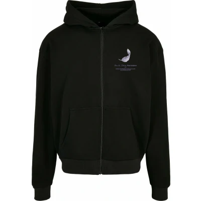 Bild av Upscale by Mister Tee VIVE LA Liberte Heavy Oversize Tröja med dragkedja, Storlek: Large, Black