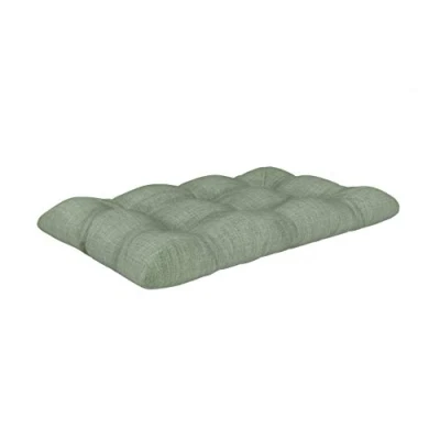 Bild av POKAR pallkudde sittdyna 120x80cm med vacker vaddering, pallfyllning, pallsoffa, för insida och utsida, utan pallar, grön