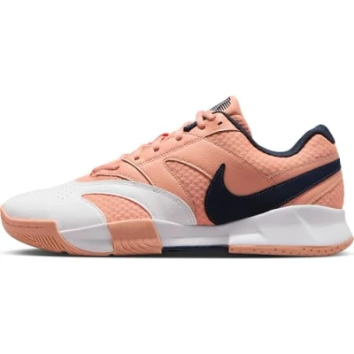 Bild av Nike Performance court LITE 4 All tennisskor Apricot agate/obsidianwhite, Storlek: 44, agate/obsidian white Skinnimitation/textil