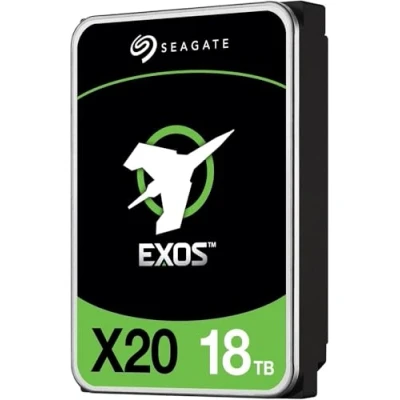 Bild av Seagate Exos X20 18 TB intern hårddisk 3,5 tum hyperskala SATA 6 GB/s hårddisk, 7 200 varv/min, 2,5 m MTBF, 512e och 4 Kn FastFormat, låg latens med förbättrad cachning (ST18000NM003D)
