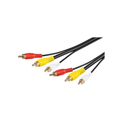 Bild av Goobay 50139 Composite Audio Video anslutningskabel 3 x Cinch med RG59 videoledning