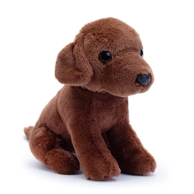 Bild av Zappi Co Coco choklad labrador plyschhund (15 cm) Choco lab vän mjuk, gosig, 100 % återvunnen perfekt valpgosevän