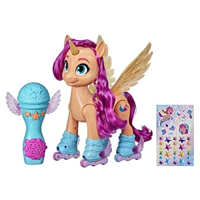 Bild av My Little Pony: En ny generation Sunny Starscout inline singande skoterleksak 22,5 cm med 50 reaktioner, ljus