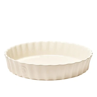 Bild av Emile Henry Beige lera keramisk pajskål 24 x 5 cm
