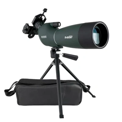 Bild av Svbony SV28 Tubkikare 25 75x70 Bak4 Prism MC Optiklins Teleskop med Stativadapter för Smarttelefon 45 Graders Spotting Scope, Upptäckt Av Fågelskådning