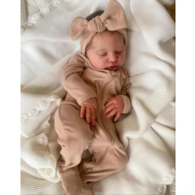 Bild av Scnbom Reborn Docka silikon tjej levande bebis pojke realistic baby dolls toddler 20inch 50cm