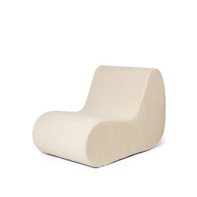 Bild av Ferm Living Rouli Center Module Pure Bouclé Trädgårdsstol Off white W67 x D108 H76 cm