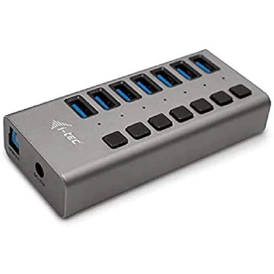 Bild av i tec USB 3.0 HUB 7 port med extern nätadapter 36 W x port, kompatibel bärbar dator, surfplatta, PC